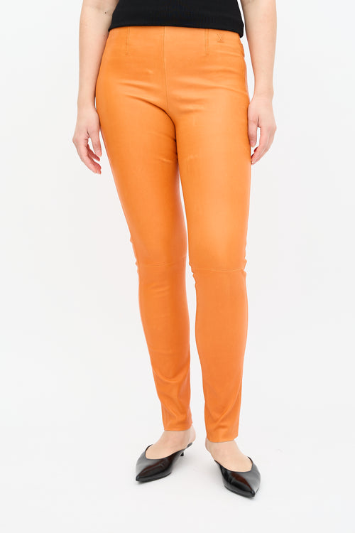 Louis Vuitton Leather Logo Legging