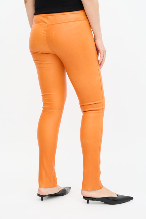 Louis Vuitton Leather Logo Legging