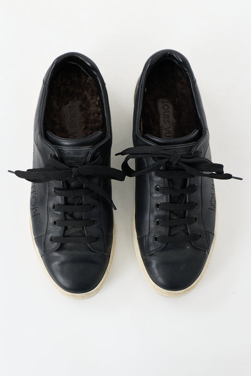 Louis Vuitton Leather & Shearling Sneaker