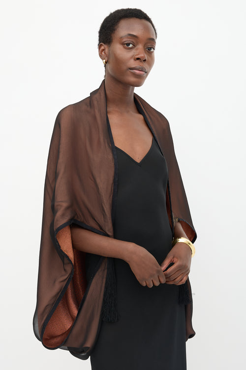 Louis Vuitton Metallic Tassel Shawl