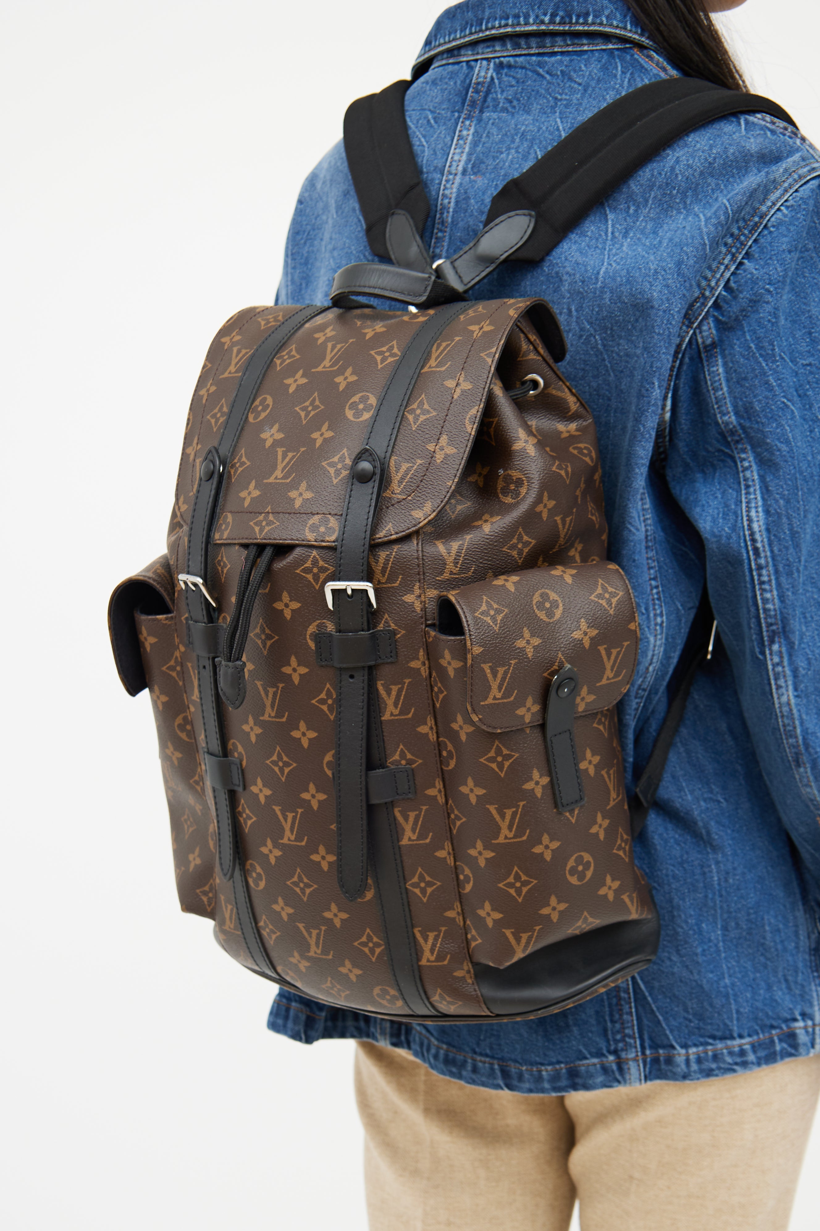 louis vuitton christopher backpack mm Louis Vuitton // Brown Monogram Christopher MM Backpack – VSP Consignment