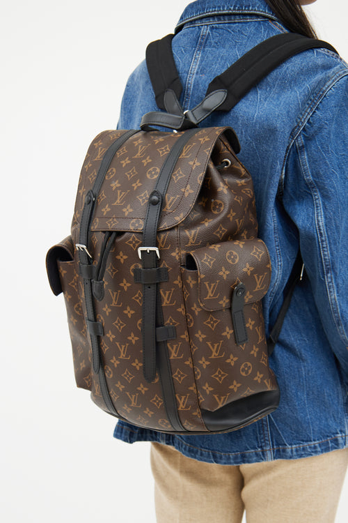 Brown Monogram Christopher MM Backpack