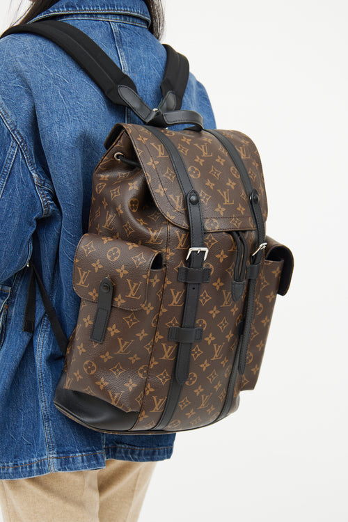 Brown Monogram Christopher MM Backpack