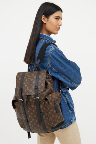 Brown Monogram Christopher MM Backpack