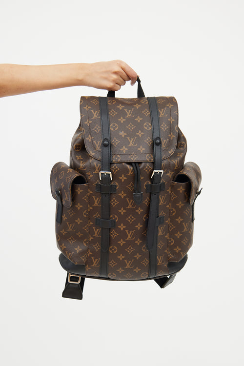 Brown Monogram Christopher MM Backpack