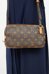 Louis Vuitton Brown Monogram Marly Bandouliere Crossbody Bag