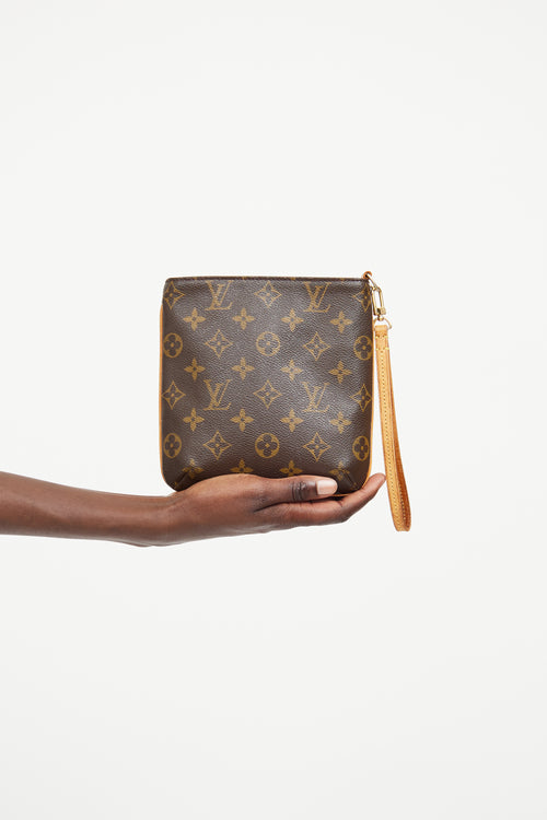 Louis Vuitton Brown Monogram Partition Wristlet Bag