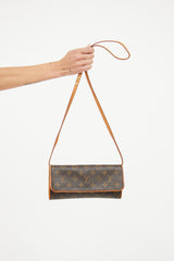 Louis Vuitton Brown Monogram Twin Pochette