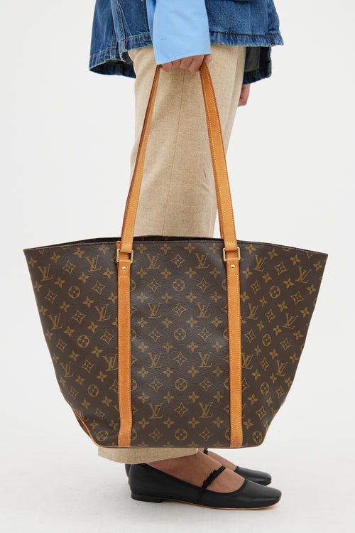 Brown Monogram Sac Shopping 48 Tote Bag