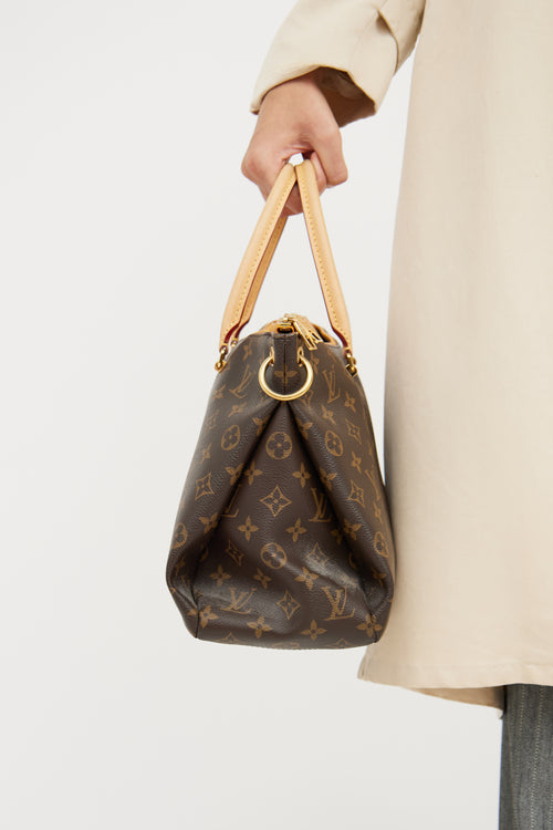 Brown & Yellow Monogram Pallas MM Bag