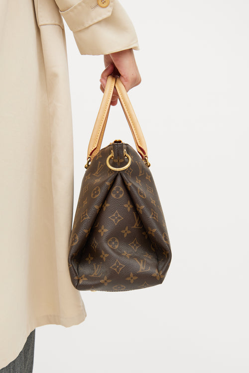 Brown & Yellow Monogram Pallas MM Bag