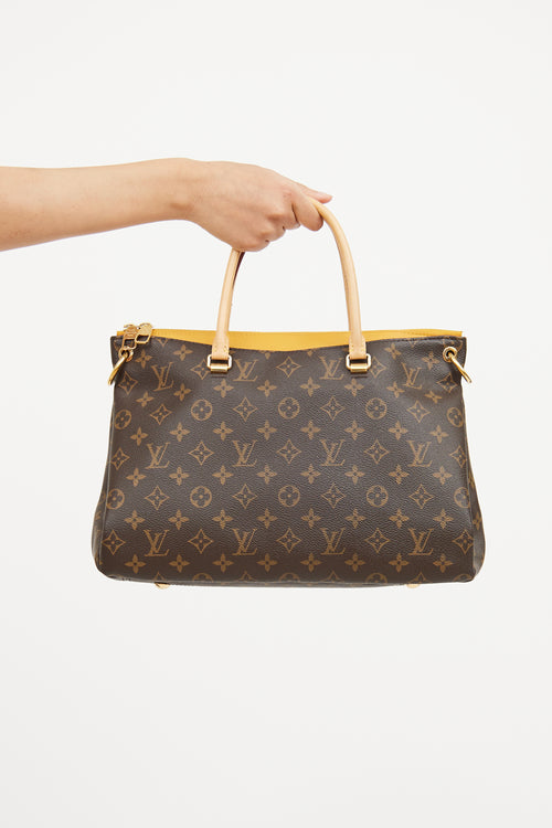 Brown & Yellow Monogram Pallas MM Bag