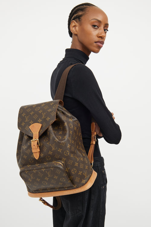Louis Vuitton // Brown Monogram Montsouris Backpack – VSP Consignment