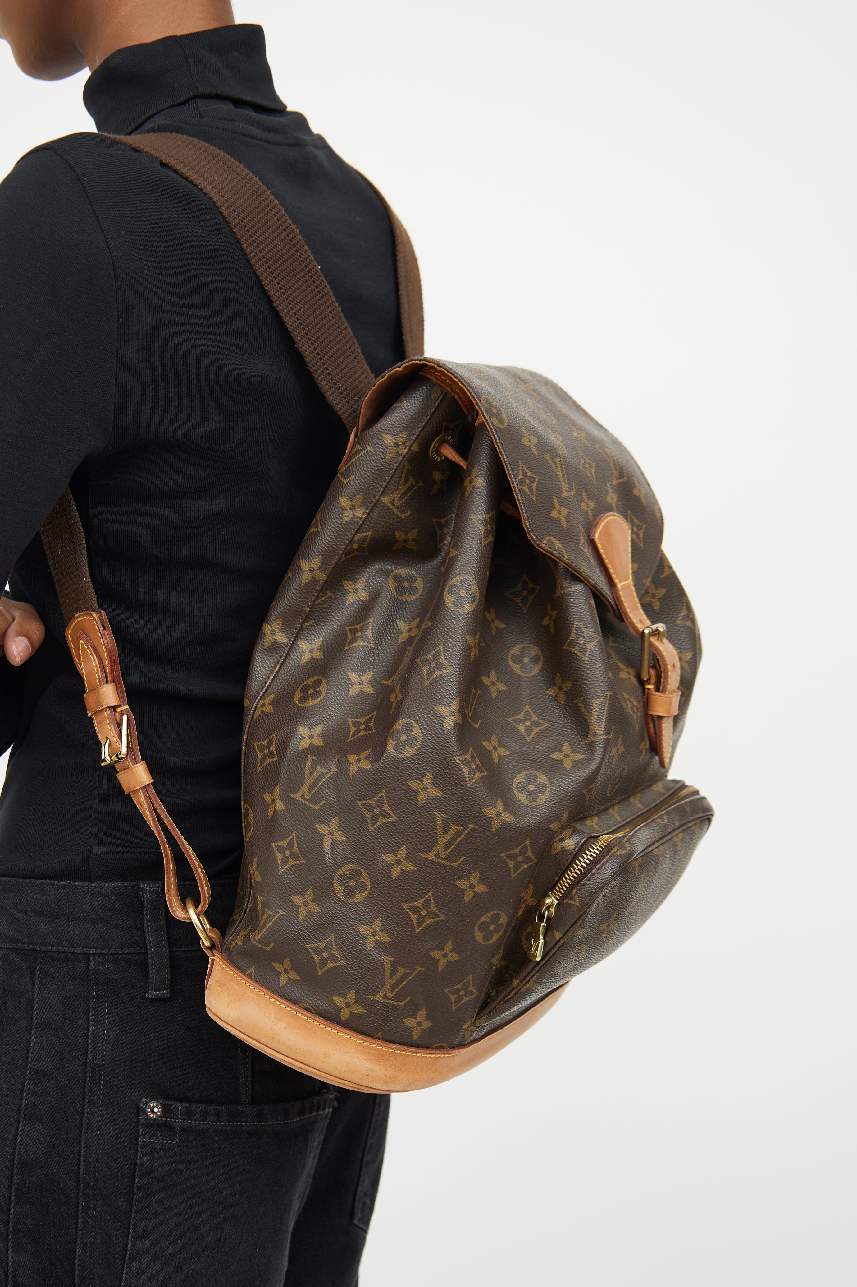Louis Vuitton // Brown Monogram Montsouris Backpack – VSP Consignment