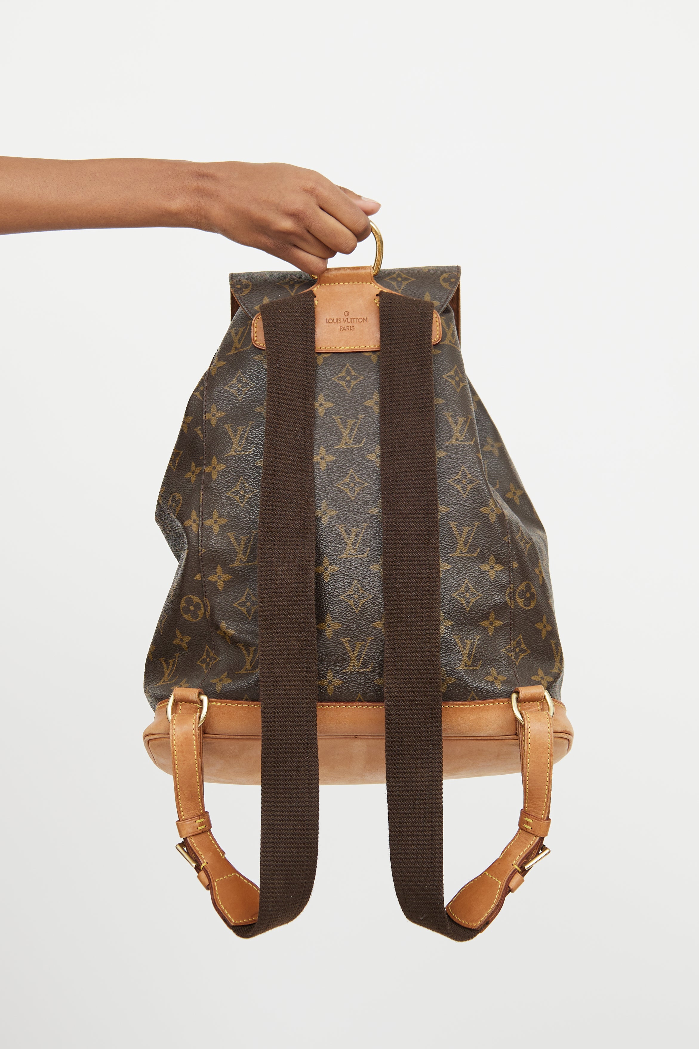Louis Vuitton // Brown Monogram Montsouris Backpack – VSP Consignment