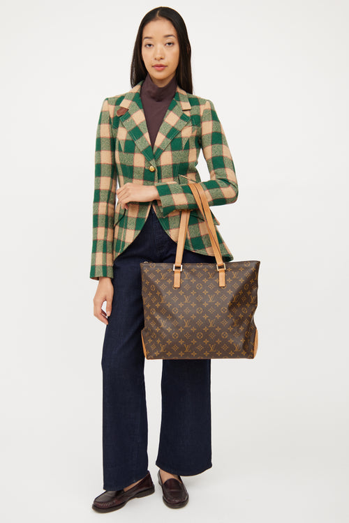 Louis Vuitton Brown Monogram Cabas Mezza Tote Bag