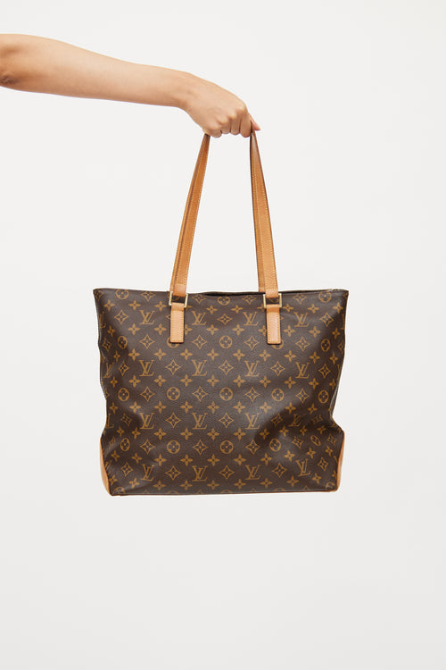 Louis Vuitton Brown Monogram Cabas Mezza Tote Bag