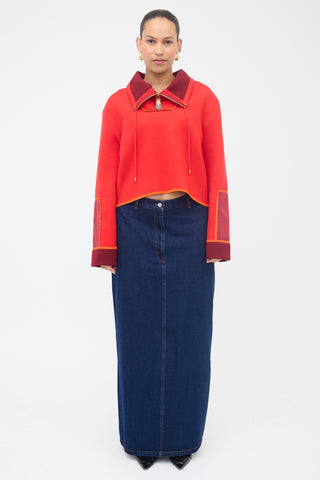 Louis Vuitton Monogram Accent Pullover Sweatshirt