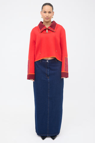 Louis Vuitton Monogram Accent Pullover Sweatshirt