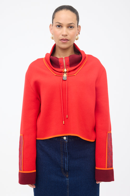 Louis Vuitton Monogram Accent Pullover Sweatshirt