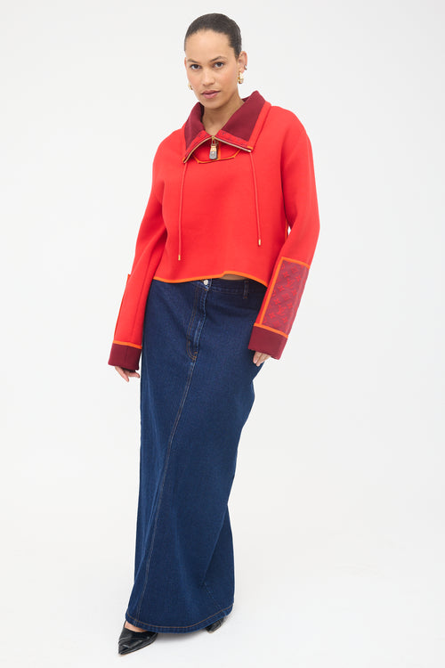 Louis Vuitton Monogram Accent Pullover Sweatshirt