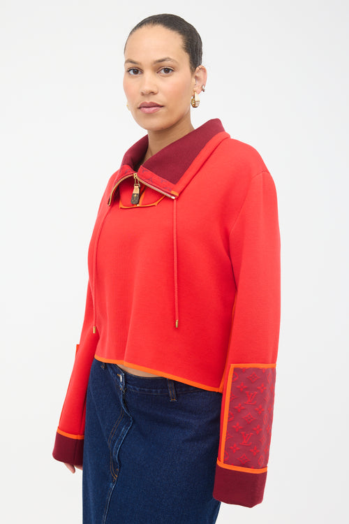 Louis Vuitton Monogram Accent Pullover Sweatshirt