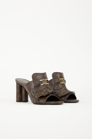 Louis Vuitton Monogram Canvas Indiana Mule