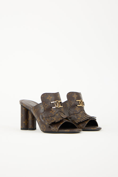 Louis Vuitton Monogram Canvas Indiana Mule