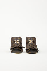 Louis Vuitton Monogram Canvas Indiana Mule