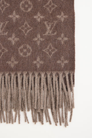 Louis Vuitton Monogram Fringe Scarf