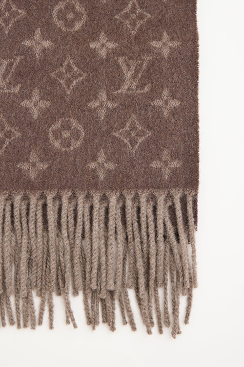 Louis Vuitton Monogram Fringe Scarf