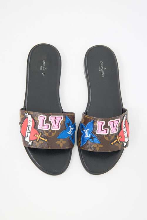 Louis Vuitton Monogram Patch Slide