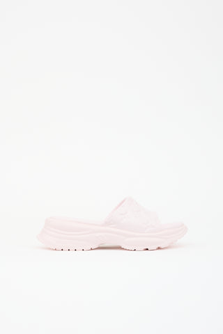 Louis Vuitton Monogram Rubber Platform Slide