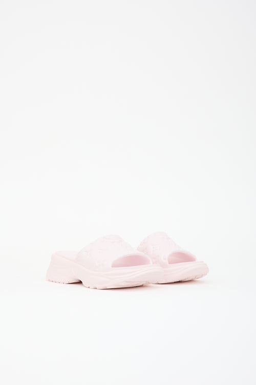 Louis Vuitton Monogram Rubber Platform Slide