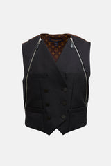 Louis Vuitton Monogram & Wool Zip Vest