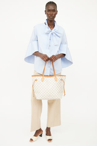 Louis Vuitton Damier Azur Neverfull MM Bag