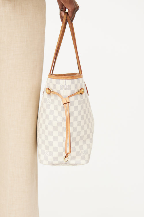 Louis Vuitton Damier Azur Neverfull MM Bag