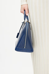 Louis Vuitton Navy Alma MM Epi Leather Bag