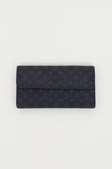 Louis Vuitton Navy Denim Monogram Long Wallet