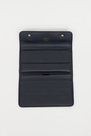 Louis Vuitton Navy Denim Monogram Long Wallet