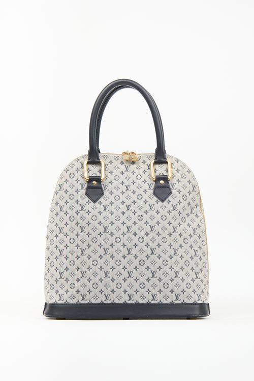 Louis Vuitton Navy & Grey Mini Monogram Canvas Alma Haut Bag