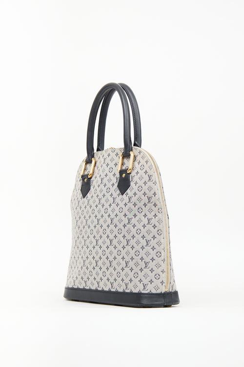 Louis Vuitton Navy & Grey Mini Monogram Canvas Alma Haut Bag