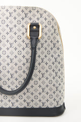Louis Vuitton Navy & Grey Mini Monogram Canvas Alma Haut Bag