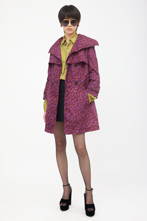 Louis Vuitton Nylon Printed Trench Coat