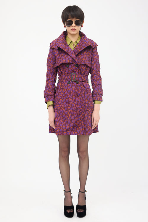 Louis Vuitton Nylon Printed Trench Coat