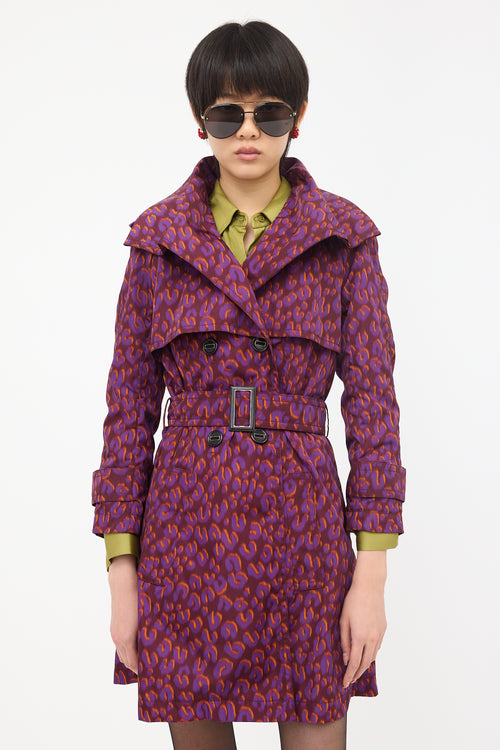 Louis Vuitton Nylon Printed Trench Coat