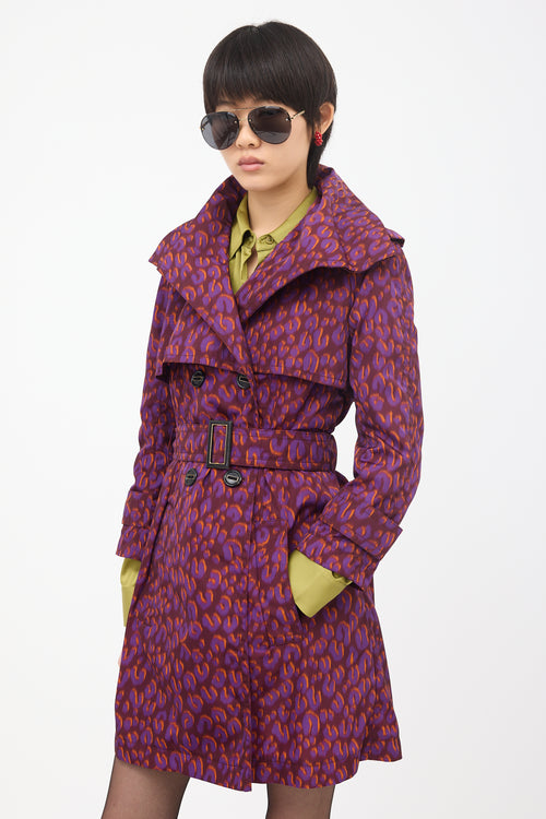 Louis Vuitton Nylon Printed Trench Coat