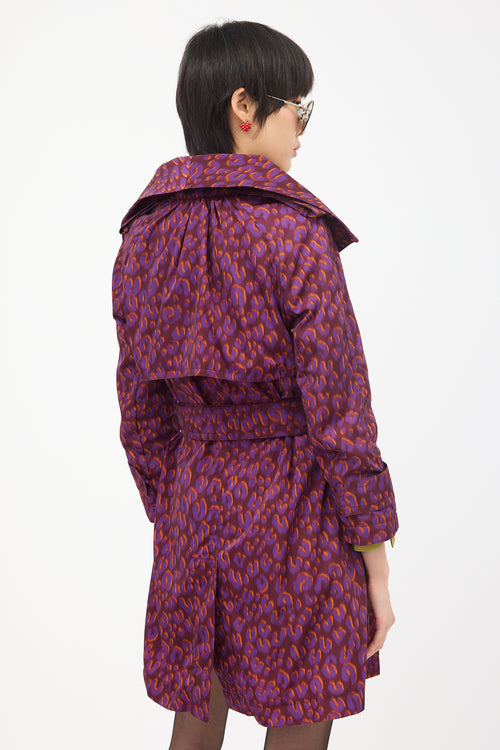 Louis Vuitton Nylon Printed Trench Coat