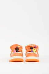 Louis Vuitton Orange & White Leather & Rubber Maxi Trainer Platform Sneaker