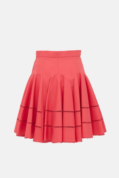 Louis Vuitton Panelled Skater Mini Skirt